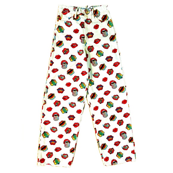 WRANGLER READ MY LIPS ROLLING STONES JEANS - Picture 1 of 5